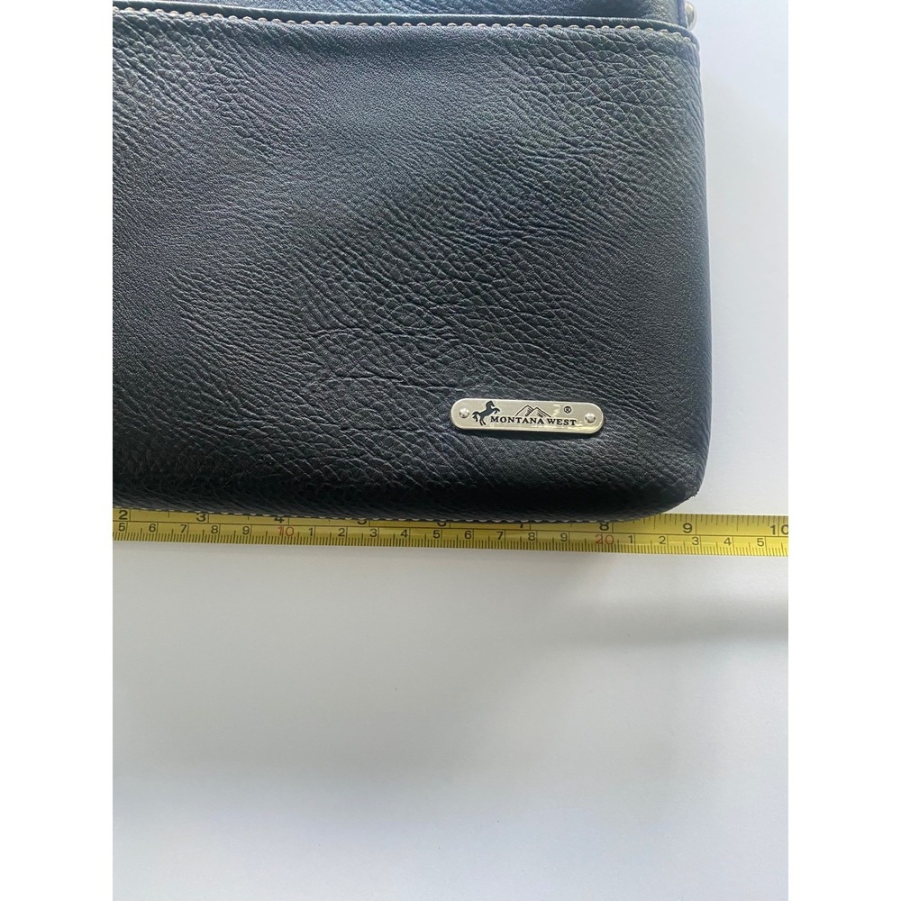 Montana West Purse Sugar Skull Embroidered Crossbody Bag Day of the Dead Black - Picture 3 of 16